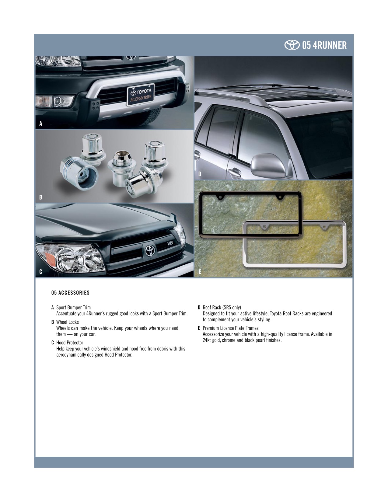 2005 Toyota 4Runner Brochure Page 1